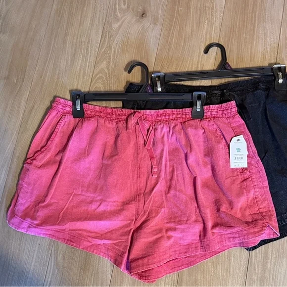 Time and Tru Women's Garment Dye Pull On Shorts, 3.5" Inseam, Size XXL - Picture 2 of 3